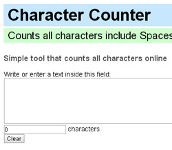 Character counter