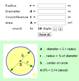 Circle calculator