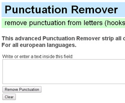 Punctuation Remover