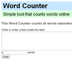 Word counter